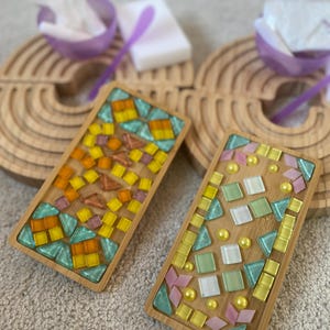 DIY Mosaic Coaster Kit (rectangle), Craft kit for kids and adults,Mosaic tile kit