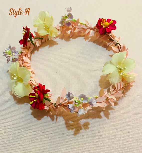 DIY Floral Hair Garland Kit Set. Hair Flower. Hair Headband. - Etsy DIY Floral Hair Garland Kit Set. Hair Flower. Hair Headband. - Etsy