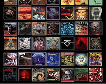 44 Metal Band DTF & Sublimation Bundle – PNG Designs | Printable Band Album | Instant Digital Download