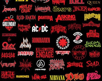 Metal Band Logo Bundle | DTF Sublimation Designs (Digital Download)
