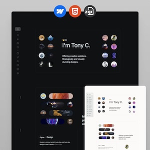 Szablon witryny HTML Webflow Design – Canopus – Portfolio, Minimalistyczny, Responsywny, Mobilny