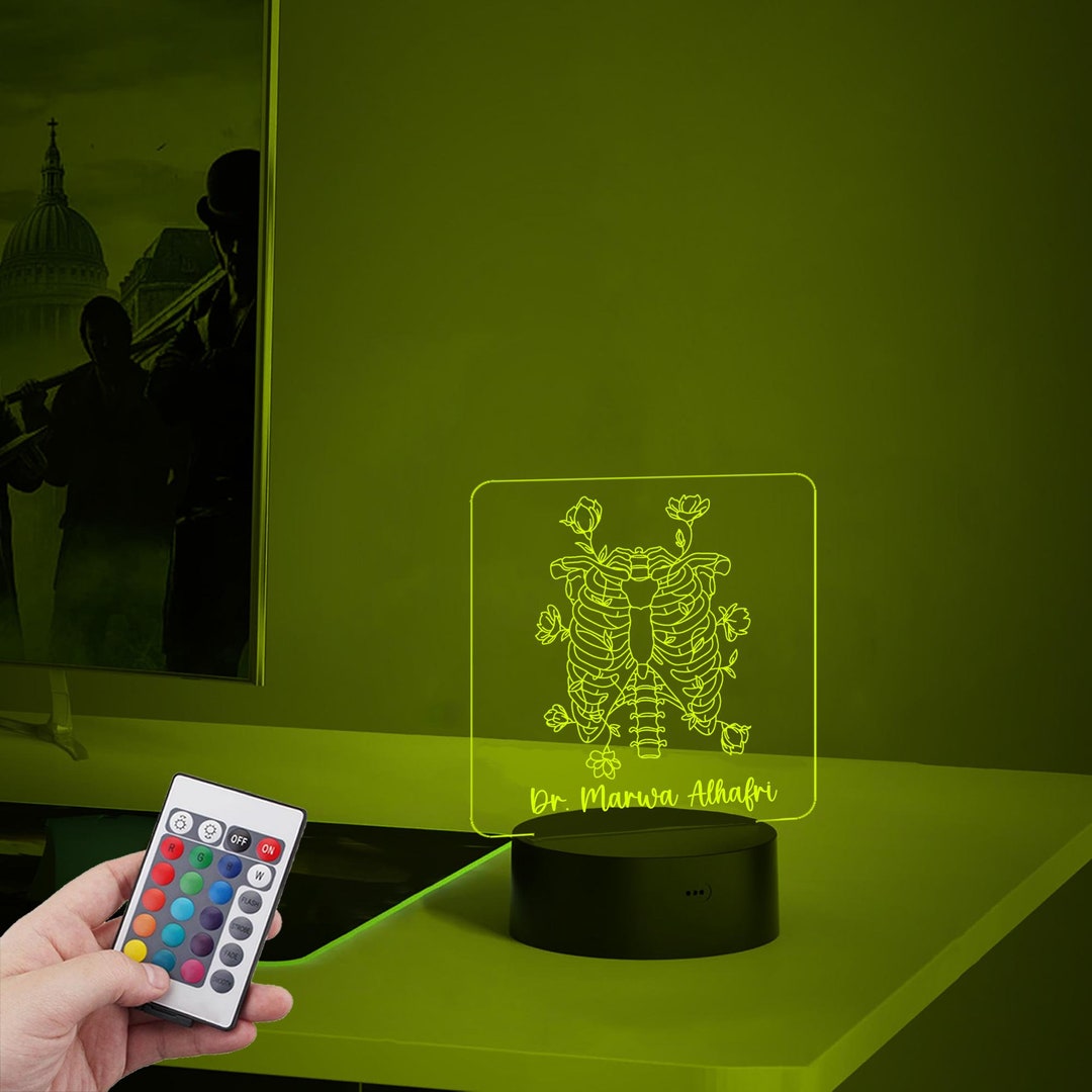 Radiologist Custom Night Light,radiology Perfect Doctor Gift,3d X-ray ...