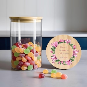 Mother&#39;s Day storage jar, cookie jar, storage jar, personalized storage jar, personalized storage jar, storage jars - kerzeundco.