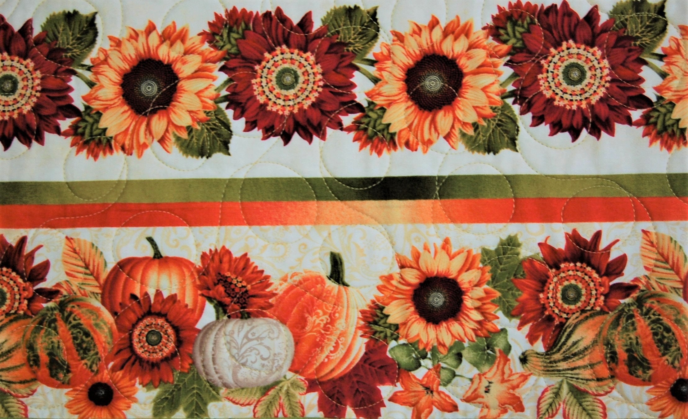 Harvest Pumpkins and Sunflowers Table Runner/reversible/shady - Etsy