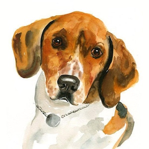 Custom pet portrait Original watercolor painting Dog portrait Custom pet painting Custom dog portrait Original watercolor painting 8X10inch image 3