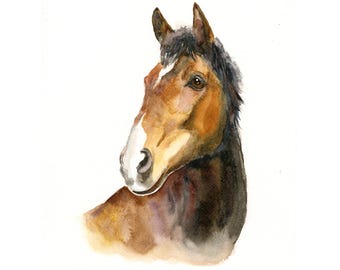 Custom Pet Portrait: Original Watercolor Painting (8x10 inch)