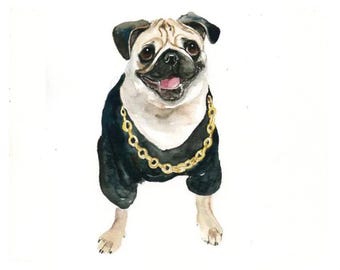 Custom Dog Portrait, Commissioned Pet Art, Handmade Pet memorial