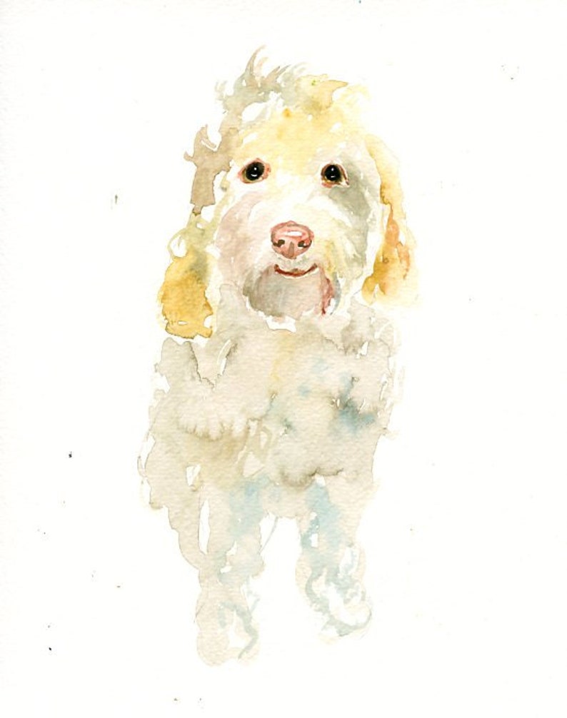 Custom pet portrait Original watercolor painting Dog portrait Custom pet painting Custom dog portrait Original watercolor painting 8X10inch image 4