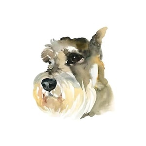 Hand Painted Watercolor Pet Portrait: Custom Dog Art