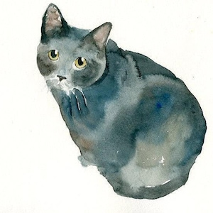 Custom pet portrait, Custom cat portrait, Dog portrait, Custom pet painting, Custom dog portrait, Original watercolor painting 8X10inch