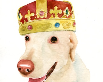 Custom pet portrait (large size) Original watercolor painting 11x14inch Custom pet portrait Custom dog portrait Custom pet painting