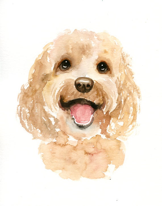 Custom Pet Portrait Watercolor Pet Portrait Dog Portrait Custom Pet Painting Custom Dog Portrait Original Watercolor Painting 8x10inch Etsy