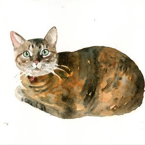 RITRATTO DEL tuo animale DOMESTICO Acquerello su carta 20x25cm