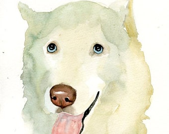 Custom pet portrait Watercolor pet portrait dog portrait Custom pet painting Custom dog portrait Original watercolor painting  8X10inch