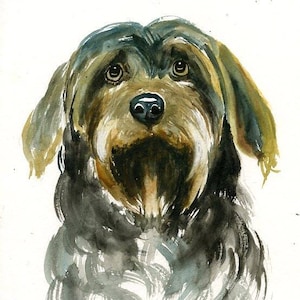 Custom pet portrait Watercolor pet portrait dog portrait Custom pet painting Custom dog portrait Original watercolor painting 8X10inch