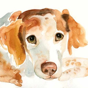 Custom pet portrait Pet portrait memorial custom dog portrait Custom pet painting Custom dog portrait Original watercolor painting 8X10inch