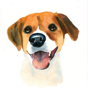 Custom dog portrait Custom pet portrait Custom pet painting Pet portrait custom Original watercolor painting 8x10inch