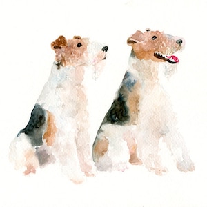 RITRATTO della tua coppia di animale DOMESTICO Acquerello su carta 20x25cm