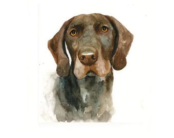 Personalized Dog Portrait Christmas Gift, Handmade Pet Painting