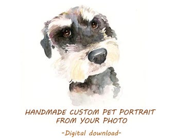 Retrato personalizado de mascota: Pintura conmemorativa para perros