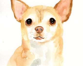 Custom dog portrait Original watercolor painting Custom pet painting Original painting Original watercolor painting 8X10inch