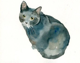 Custom pet portrait Pet portrait Memorial custom cat portrait Custom pet painting Custom dog portrait Original watercolor painting 8X10inch