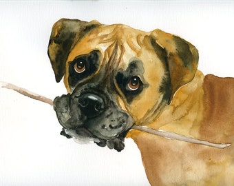 Custom dog portrait Custom pet portrait Custom pet painting Original painting Original watercolor painting 11x14inch