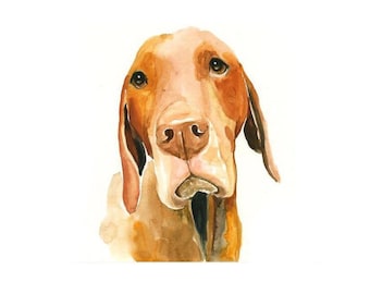 Custom pet portrait, Handmade artwork memorial art 8X10inch size