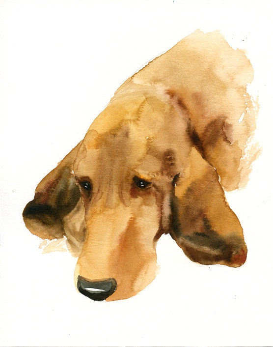 Custom Pet Portrait Painting Watercolor Pet Portrait Dog | Etsy