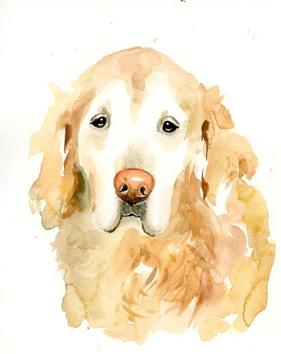 Custom Pet Portrait Painting Watercolor Pet Portrait Dog | Etsy