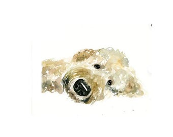 Custom Dog Portrait, Commissioned Pet Art, Handmade Pet memorial