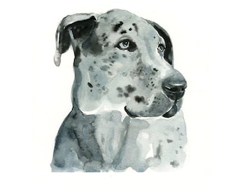 Personalized Dog Portrait Christmas Gift, Handmade Pet Painting