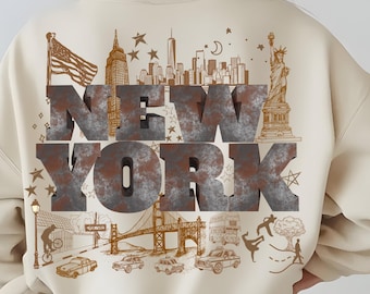 NYC Skyline PNG: Urban New York City Clipart (Digital Download 4000x4000 PX)
