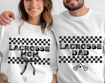 Lacrosse Mom/Dad PNG: Sports Family Apparel (Digital Download 4000x4000 PX)