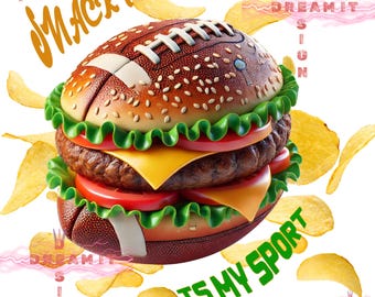 Super Bowl PNG: Game Day Football Clipart (Digital Download 2000x2000 PX)