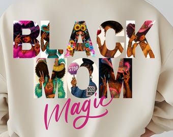 Regalo para madres negras, magia para madres negras, arte para empoderar a madres negras, magia de chica negra con mujeres afroamericanas PNG, imágenes afroamericanas PNG, mujeres negras