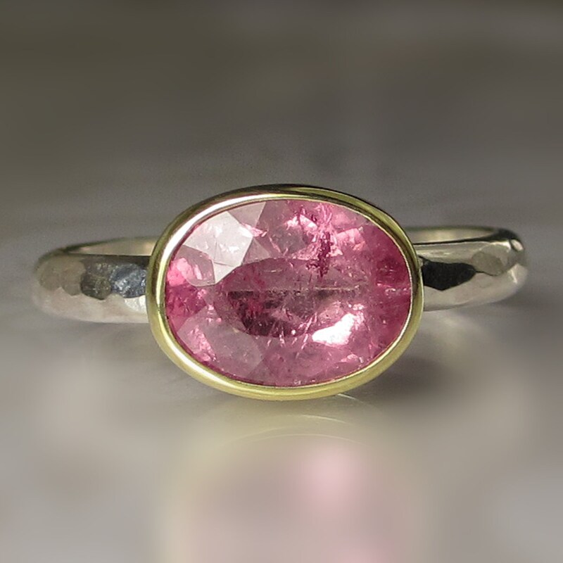 Pink Tourmaline Ring Etsy — free download