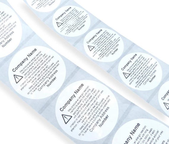 HOODANCOS Pegatinas De Cera Redondas De 38 Mm Etiquetas De Seguridad