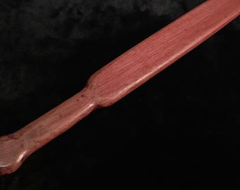 Purple Heart Spanking Paddle, 18" smal hardhout