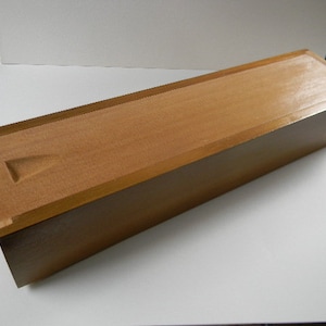 Red Cedar Slide Top Feather Box, handmade