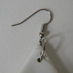 Single Wampum earring, Triangle 2 image 3