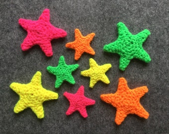 Handmade Crochet Star Brooch