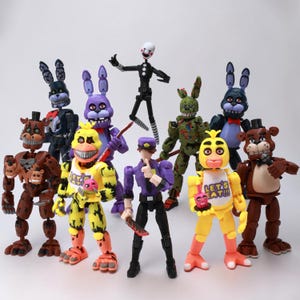 3D Printed Guard Titan13 Five Nights Security Breach FNAF Freddy Fazbear's Game Action Figures Bear Midnight Harem Movable Joint FNAF Fig