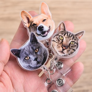 Custom Badge Reel Funny, Dog Badge Reel, Cat Badge Reel, Nurse Badge Reel, Christmas Badge Reel, Retractable Badge Holder, ID Badge Buddy