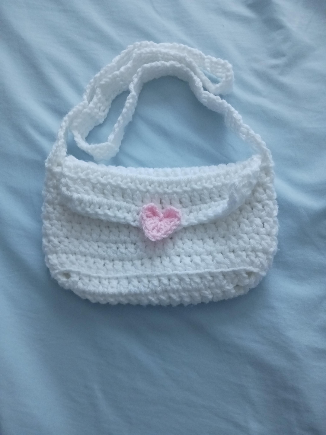 Crochet Heart Bag Etsy