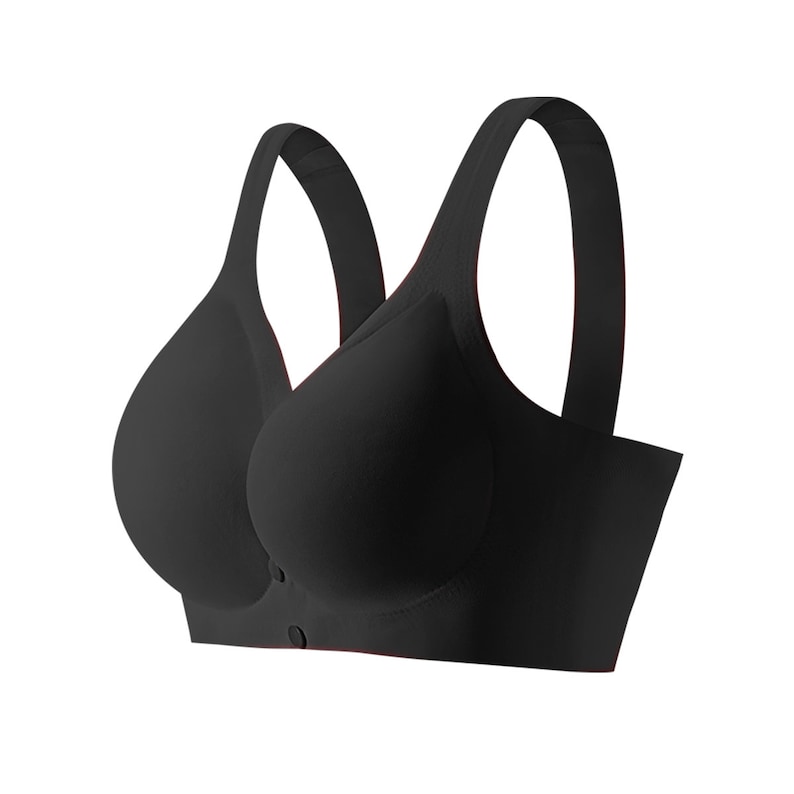 Mastectomy Bra Snap Front Black