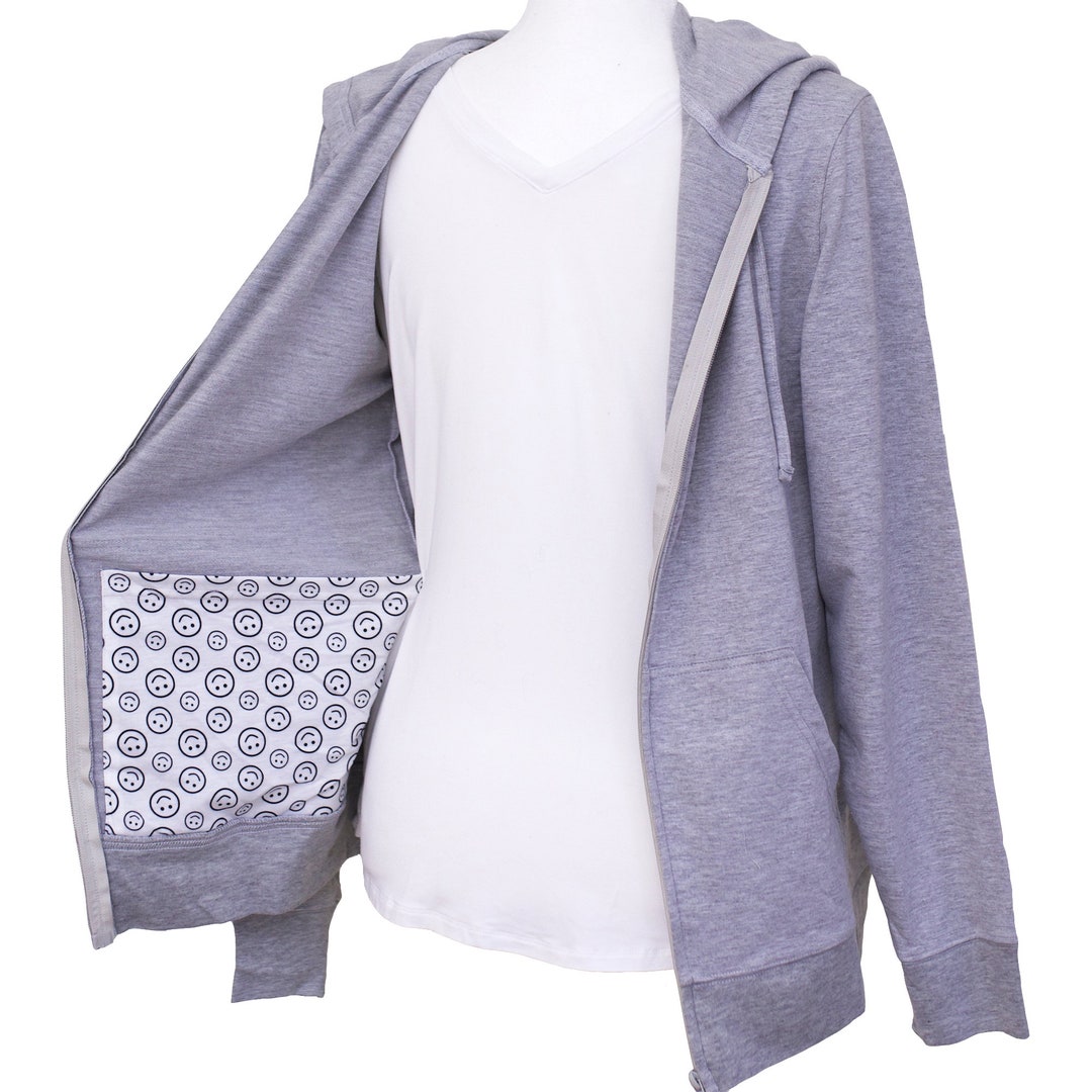 Top Surgery Recovery Hoodie With Surgical Drain Pockets Etsy