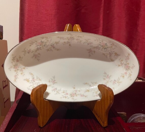 Beautiful Vintage Noritake Arlene 5802 Oval Side or Vegetable Bowl