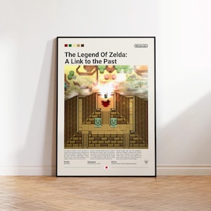 The Legend of Zelda Poster, Gaming Room Poster, The Legend of Zelda Fan Gift, Gaming Print Poster, Gamer Gift, Video Games Poster