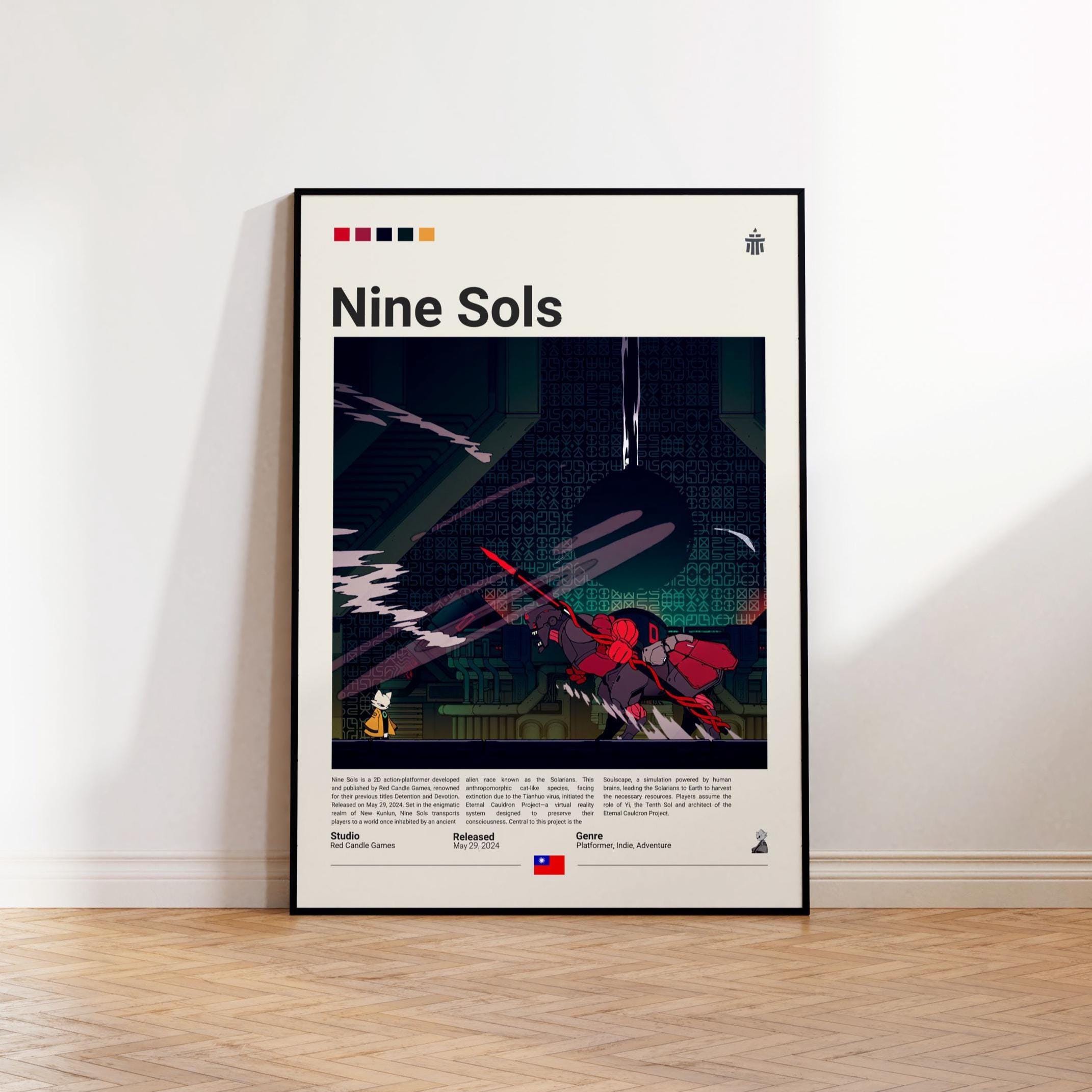 Nine Sols Poster, Gaming Room Poster, Nine Sols Fan Gift, Gaming Print Poster, Gamer Gift, Video Games Poster, Gaming Wall Art Decor